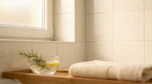 scopri un metodo semplice e naturale per eliminare la muffa nel bagno senza usare candeggina: un rituale di 5 minuti da fare una volta all'anno per risultati duraturi.