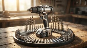 trapano avvitatore a percussione senza fili 18v con 74 accessori inclusi – potenza e versatilità per ogni lavoro con titan.